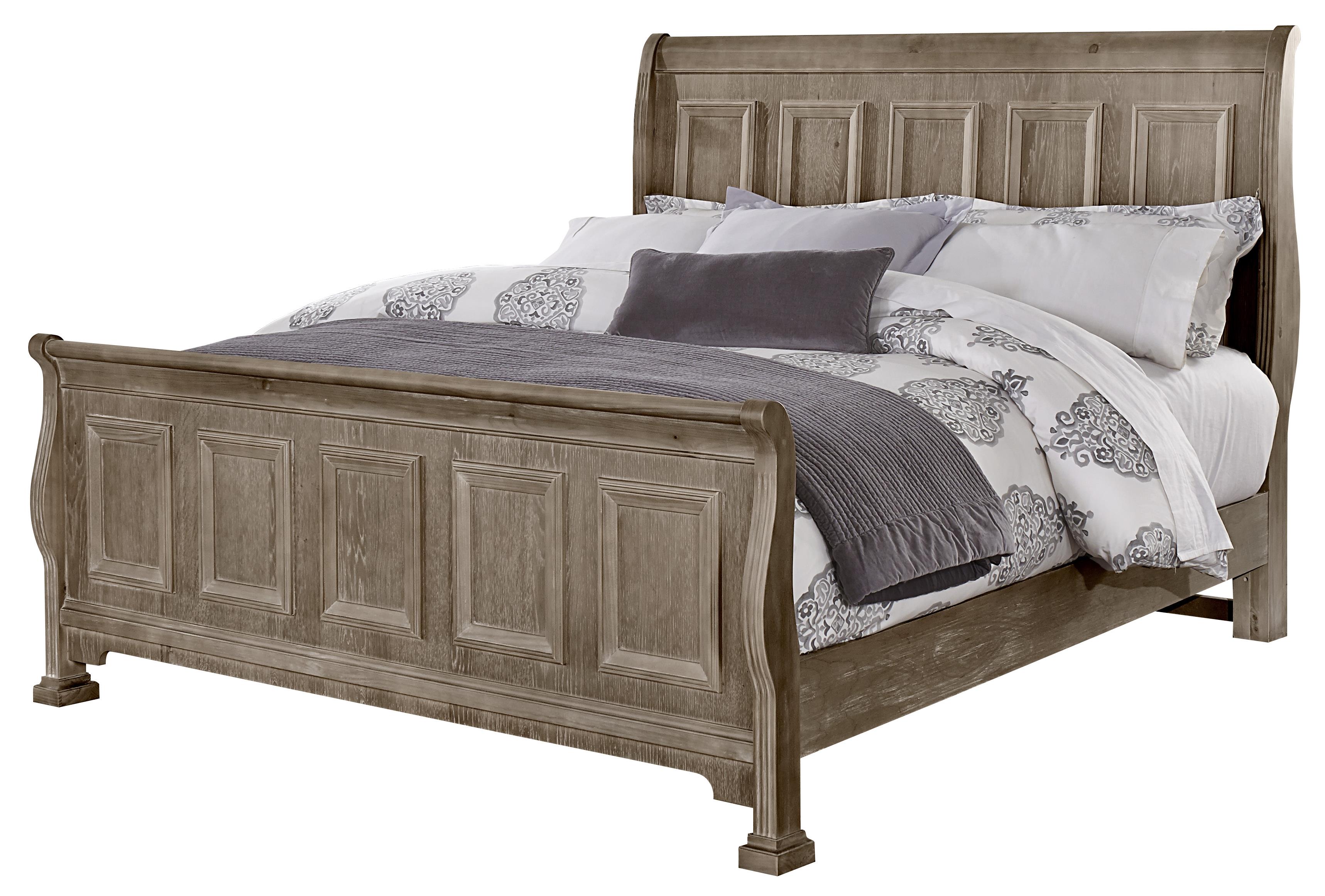 Vaughan Bassett Woodlands Transitional Queen Sleigh Bed Belfort Furniture Sleigh Beds